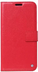Apple iPhone 7 Kılıf Standlı Kartlıklı Cüzdanlı Kapaklı - Kırmızı
