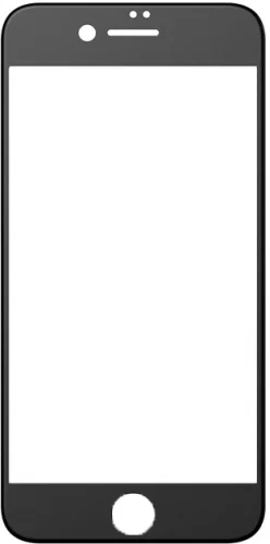 Apple iPhone 7 Kırılmaz Cam Tam Kaplayan EKS Glass Ekran Koruyucu - Siyah