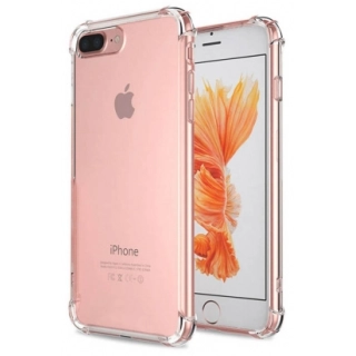 Apple iPhone 7 Plus Kılıf Silikon Köşe Korumalı Airbag Darbe Emici Kapak - Şeffaf