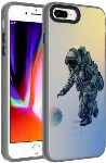 Apple iPhone 7 Plus Kılıf Desenli Zore Dragon Sert Kapak - Astronot