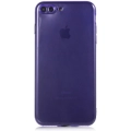 Apple iPhone 7 Plus Kılıf Esnek Renkli Şeffaf Silikon Kamera Korumalı - Mor