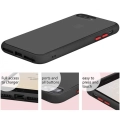 Apple iPhone 7 Plus Kılıf Exlusive Arkası Mat Tam Koruma Darbe Emici - Siyah