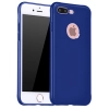 Apple iPhone 7 Plus Kılıf İnce Soft Mat Renkli Esnek Silikon Kapak - Lacivert