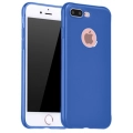 Apple iPhone 7 Plus Kılıf İnce Soft Mat Renkli Esnek Silikon Kapak - Mavi