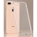 Apple iPhone 7 Plus Kılıf Korumalı Kenarları Silikon Arkası Sert Coss Kapak  - Şeffaf