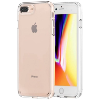 Apple iPhone 7 Plus Kılıf Korumalı Kenarları Silikon Arkası Sert Coss Kapak  - Şeffaf