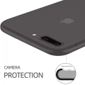 Apple iPhone 7 Plus Kılıf Mat Şeffaf Esnek Kaliteli Ultra İnce PP Silikon  - Siyah