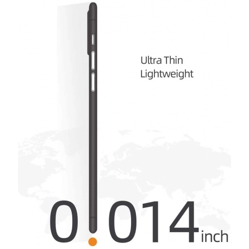 Apple iPhone 7 Plus Kılıf Mat Şeffaf Esnek Kaliteli Ultra İnce PP Silikon  - Siyah