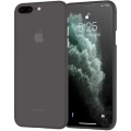 Apple iPhone 7 Plus Kılıf Mat Şeffaf Esnek Kaliteli Ultra İnce PP Silikon  - Siyah