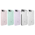 Apple iPhone 7 Plus Kılıf Prizma Şeffaf Silikon Buzz Kapak - Mor