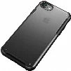Apple iPhone 7 Plus Kılıf Volks Serisi Kenarları Silikon Arkası Şeffaf Sert Kapak - Kırmızı