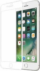 Apple iPhone 7 Plus Kırılmaz Cam Tam Kaplayan EKS Glass Ekran Koruyucu - Beyaz