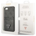 Apple iPhone 8 Kılıf GUESS Çift Kart Bölmeli Kapak - Siyah