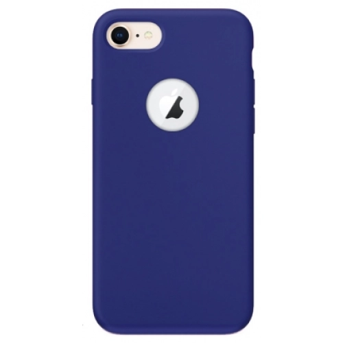 Apple iPhone 8 Kılıf İnce Soft Mat Renkli Esnek Silikon Kapak - Lacivert