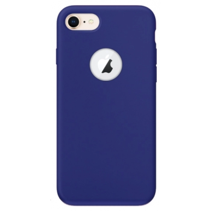 Apple iPhone 8 Kılıf İnce Soft Mat Renkli Esnek Silikon Kapak - Lacivert