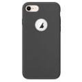 Apple iPhone 8 Kılıf İnce Soft Mat Renkli Esnek Silikon Kapak - Siyah