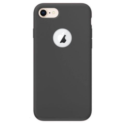 Apple iPhone 8 Kılıf İnce Soft Mat Renkli Esnek Silikon Kapak - Siyah