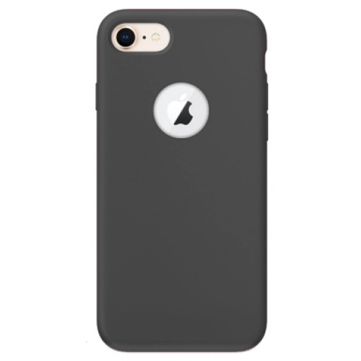 Apple iPhone 8 Kılıf İnce Soft Mat Renkli Esnek Silikon Kapak - Siyah