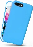 Apple iPhone 8 Plus Kılıf Liquid Serisi İçi Kadife İnci Esnek Silikon Kapak - Mavi