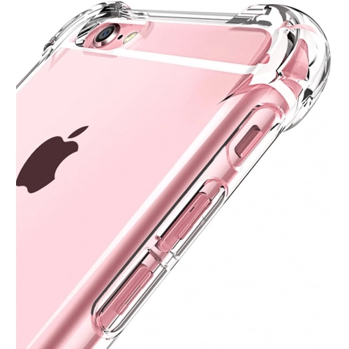 Apple iPhone SE 2 (2020) Kılıf Silikon Köşe Korumalı Airbag Darbe Emici Kapak - Şeffaf