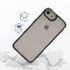 Apple iPhone SE 2 (2020) Kılıf Electro Silikon Renkli Flora Kapak - Siyah