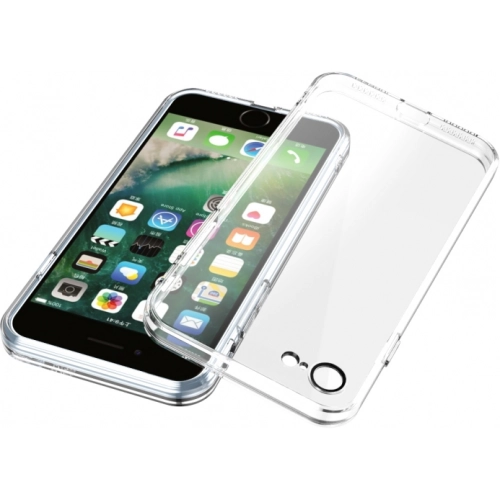 Apple iPhone SE 2 (2020) Kılıf Kamera Lens Korumalı Esnek Şeffaf Fizy Kapak