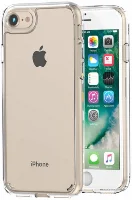 Apple iPhone SE 2 (2020) Kılıf Korumalı Kenarları Silikon Arkası Sert Coss Kapak  - Şeffaf