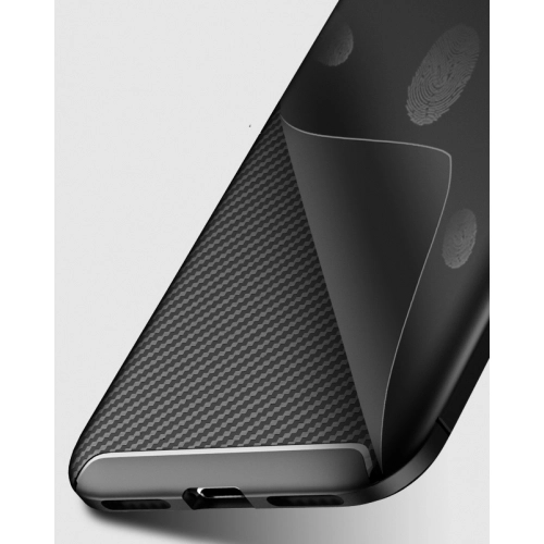 Apple iPhone SE 2 (2020) Kılıf Silikon Parmak İzi Bırakmayan Karbon Soft Negro Kapak - Lacivert