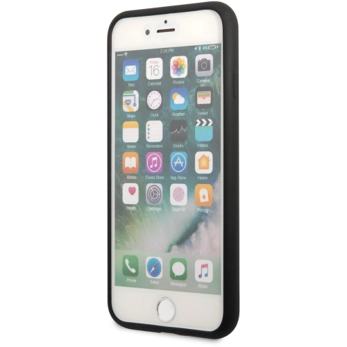 Apple iPhone SE 2022 Kılıf Karl Lagerfeld Silikon Choupette Dizayn Kapak - Siyah