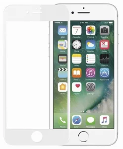 Apple iPhone SE 3 2022 Ekran Koruyucu Fiber Tam Kaplayan Nano - Beyaz