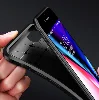 Apple iPhone SE 3 2022 Kılıf Karbon Serisi Mat Fiber Silikon Negro Kapak - Lacivert