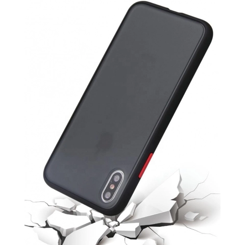 Apple iPhone X Kılıf Exlusive Arkası Mat Tam Koruma Darbe Emici - Beyaz