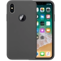 Apple iPhone X Kılıf İnce Soft Mat Renkli Esnek Silikon Kapak - Siyah