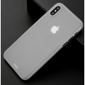 Apple iPhone X Kılıf Mat Şeffaf Esnek Kaliteli Ultra İnce PP Silikon  - Beyaz