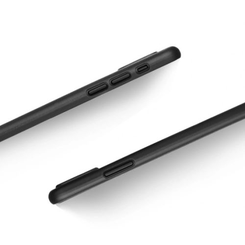 Apple iPhone X Kılıf Mat Şeffaf Esnek Kaliteli Ultra İnce PP Silikon - Siyah