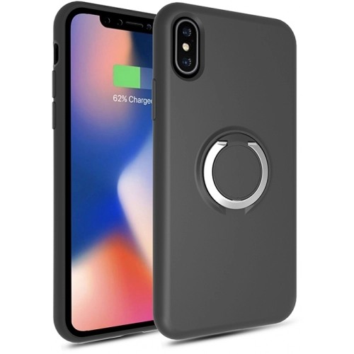 Apple iPhone X Kılıf Silikon İnce Mat Esnek Parmak İzi Bırakmayan Plex Kapak - Siyah