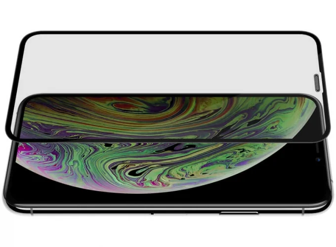 Apple iPhone X Seramik Tam Kaplayan Mat Ekran Koruyucu - Siyah