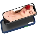 Apple iPhone Xr Kılıf Exlusive Arkası Mat Tam Koruma Darbe Emici - Lacivert