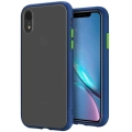 Apple iPhone Xr Kılıf Exlusive Arkası Mat Tam Koruma Darbe Emici - Lacivert