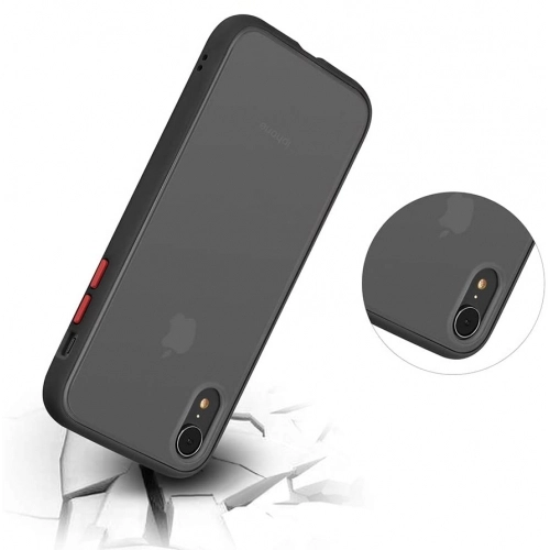 Apple iPhone Xr Kılıf Exlusive Arkası Mat Tam Koruma Darbe Emici - Yeşil