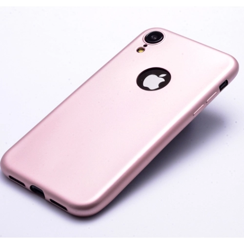 Apple iPhone Xr Kılıf İnce Soft Mat Renkli Esnek Silikon Kapak - Rose Gold