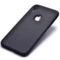 Apple iPhone Xr Kılıf İnce Soft Mat Renkli Esnek Silikon Kapak - Siyah