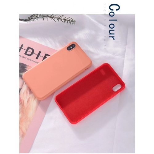 Apple iPhone Xr Kılıf Liquid Serisi İçi Kadife İnci Esnek Silikon Kapak - Mavi