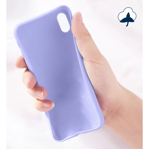 Apple iPhone Xr Kılıf Liquid Serisi İçi Kadife İnci Esnek Silikon Kapak - Mavi