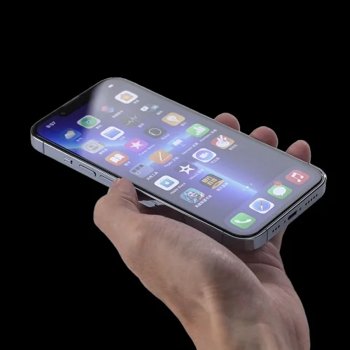 Apple iPhone Xs Ekran Koruyucu Cam Zore Hizalama Aparatlı Hadid Glass  - Siyah