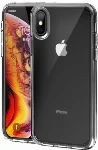 Apple iPhone Xs Max Kılıf Korumalı Kenarları Silikon Arkası Sert Coss Kapak  - Şeffaf