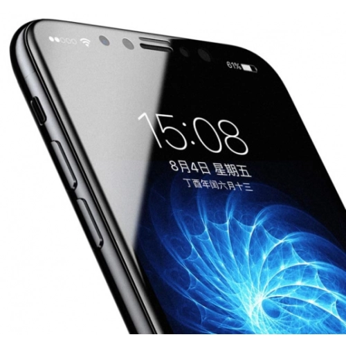 Apple iPhone Xs Max Tam Kapatan Eğimli Esnek Ekran Koruyucu Short Curve Nano