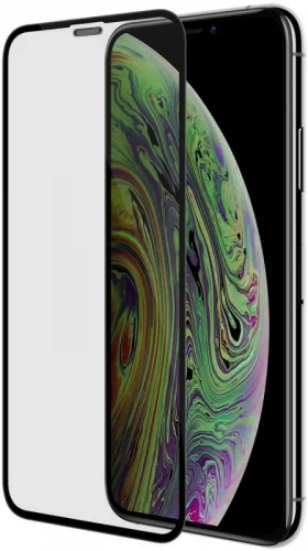 Apple iPhone Xs Seramik Tam Kaplayan Mat Ekran Koruyucu - Siyah