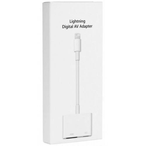 Apple Lightning Dijital AV Adaptörü iPhone iPad HDMI TypeC Çevirici - Beyaz