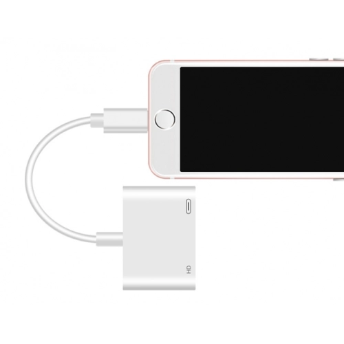 Apple Lightning Dijital AV Adaptörü iPhone iPad HDMI TypeC Çevirici - Beyaz